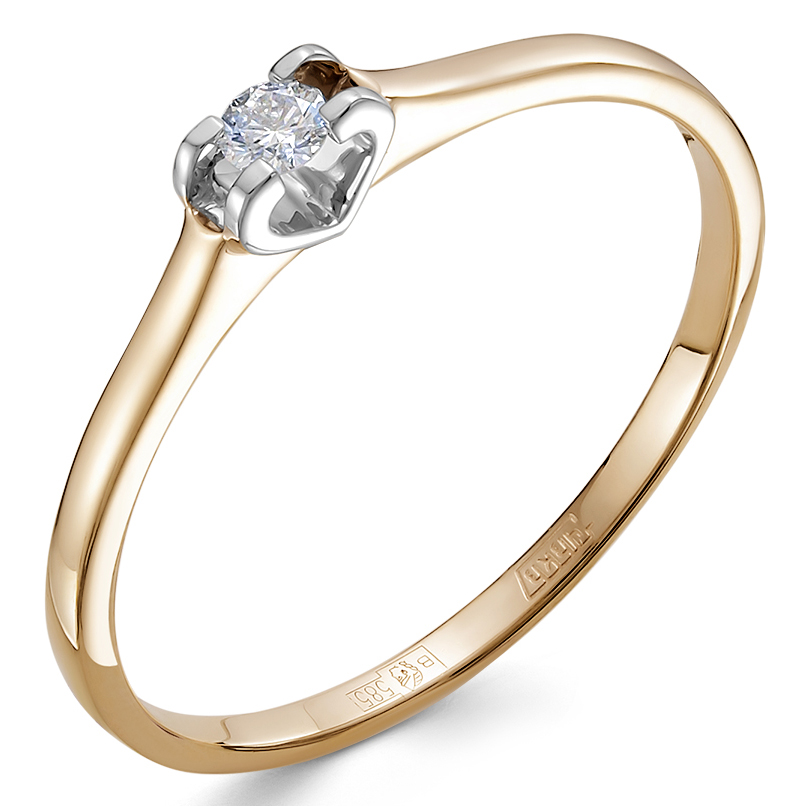Кольцо, золото, бриллиант, 1-11-1142-101